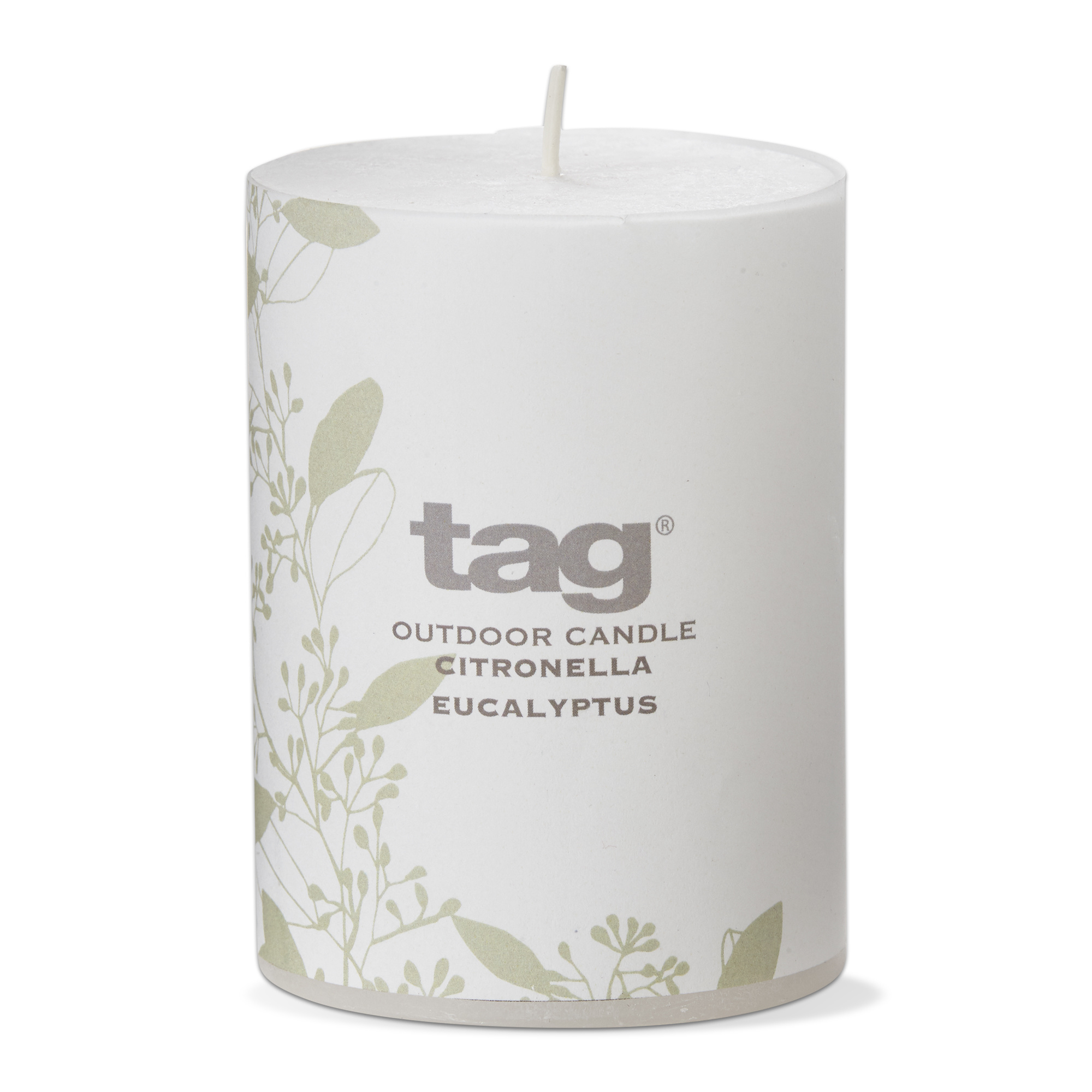 Citro 3X4 Pillar Candle Eucalyptus