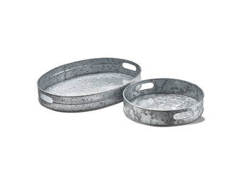 Galvanized Tray S/2