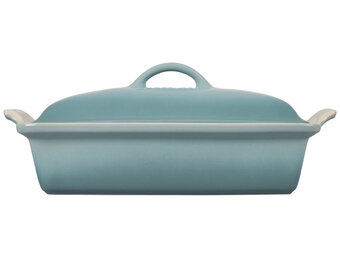 Heritage Covered Rectangular Casserole 4QT (12" x 9") Sea Salt