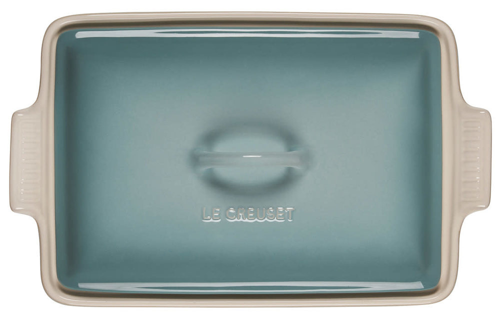 Heritage Covered Rectangular Casserole 4QT (12" x 9") Sea Salt