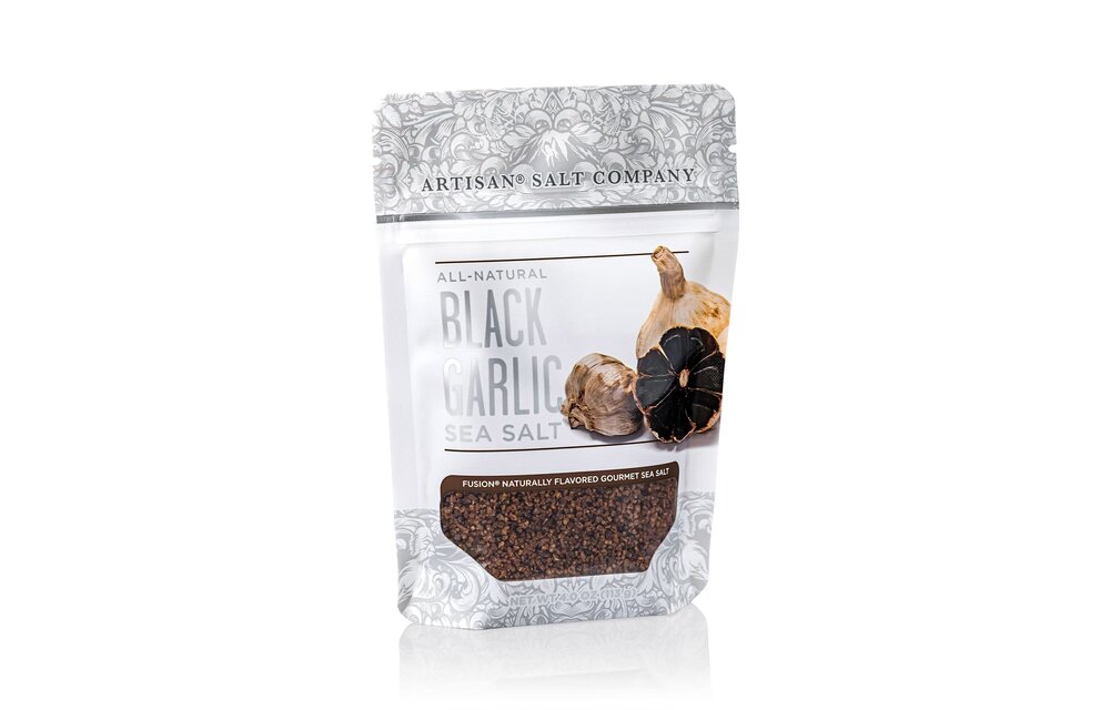 Black Garlic Fusion Sea Salt 4oz Zip Pouch