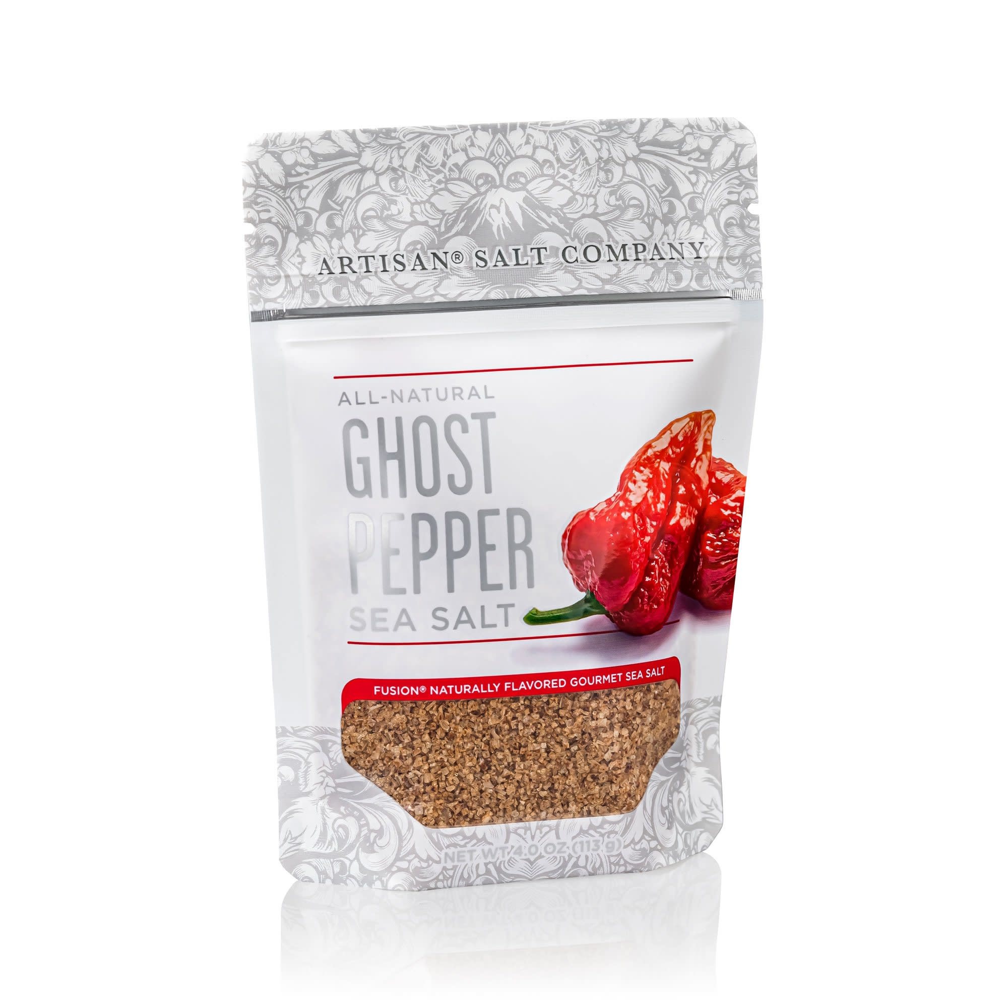 Ghost Pepper Fusion Sea Salt 4oz Zip Pouch