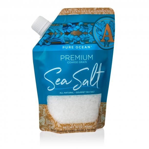 Pure Salt Pure Ocean Premium Coarse Grain Sea Salt 16oz Pour Pouch