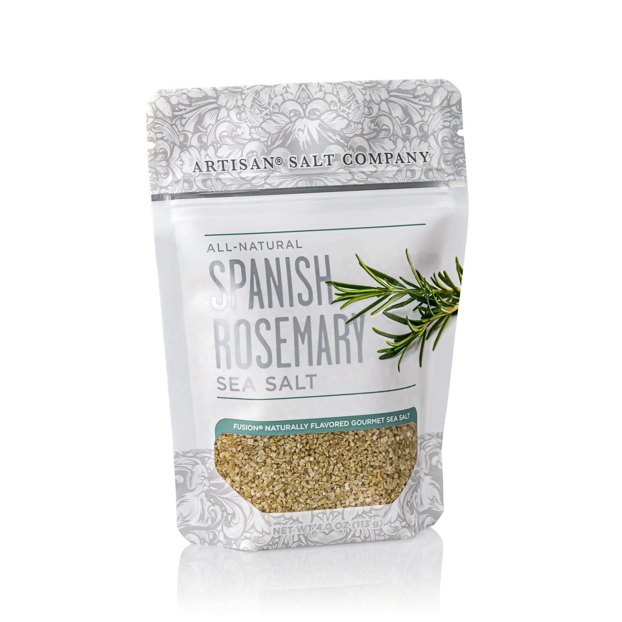 Spanish Rosemary Fusion Sea Salt 4oz Zip Pouch