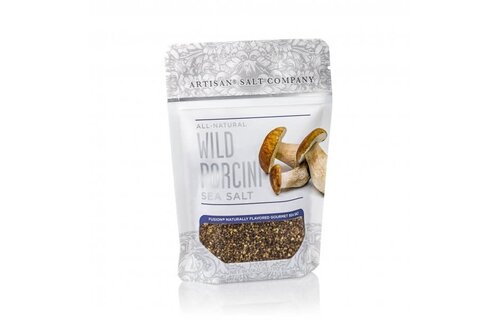 Wild Porcini Mushroom Fusion Sea Salt 4oz Zip Pouch