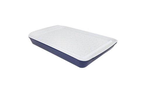 Marinade Tray With Lid 17" - Blue