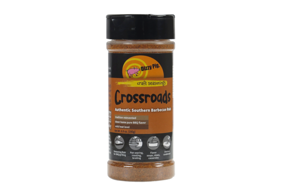 Original Crossroads Authentic Southern BBQ Rub 8oz Shaker