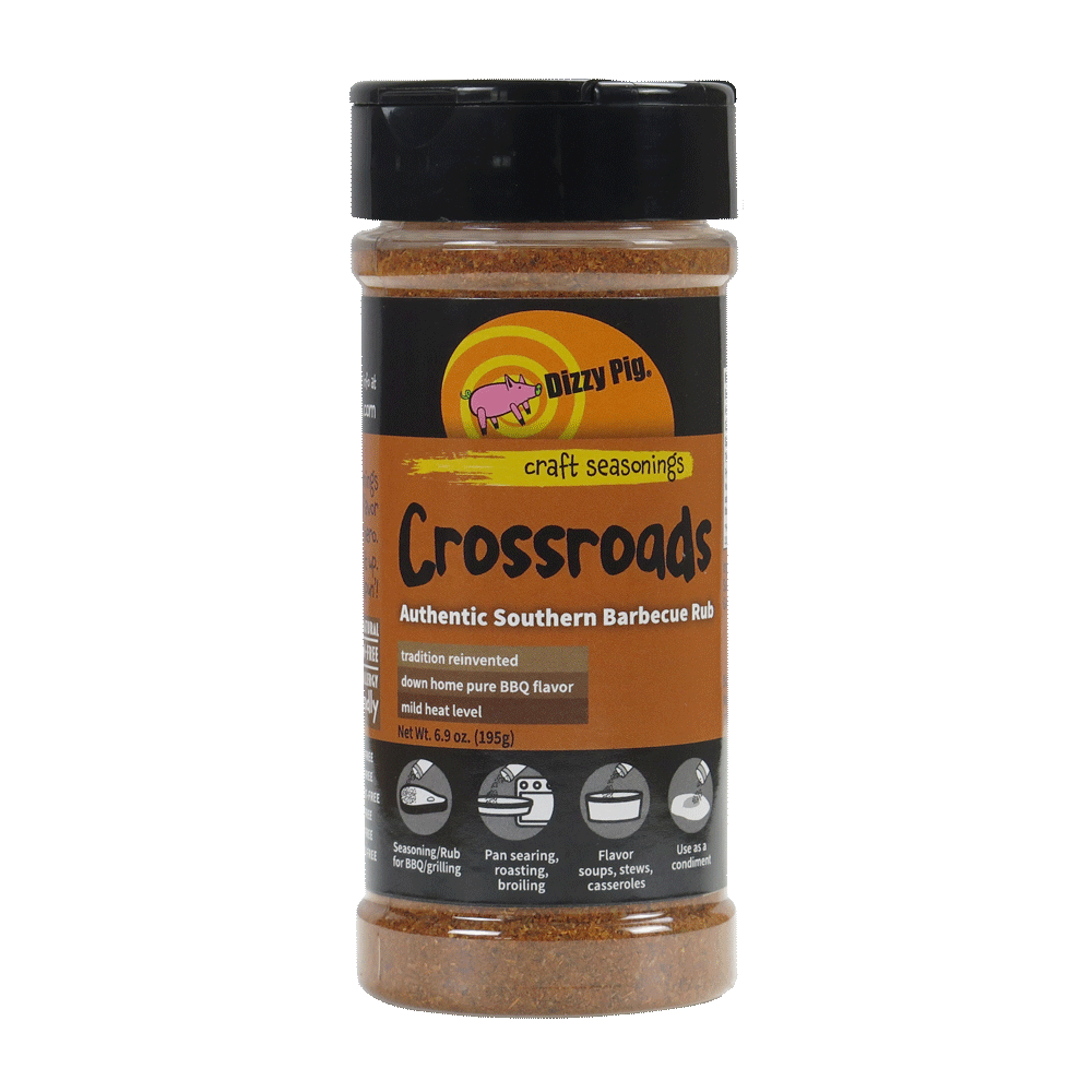 Original Crossroads Authentic Southern BBQ Rub 8oz Shaker