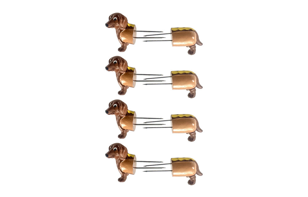 Outset Corn Holders - Daschund S/8