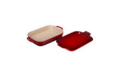 Rectangular Baking Dish with Platter Lid 2.75QT (13" x 9") Cerise