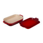 Rectangular Baking Dish with Platter Lid 2.75QT (13" x 9") Cerise