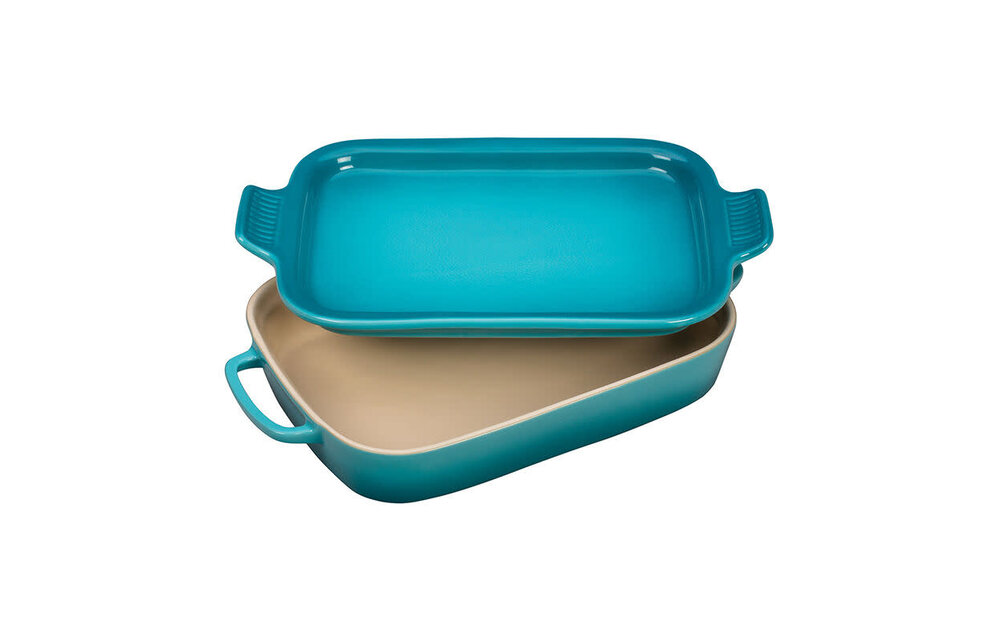 Le Creuset Stoneware Baking Dish with Platter Lid - 13 x 9