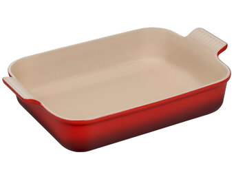 Heritage Rectangular Dish 4QT (12" x 9")  Cerise