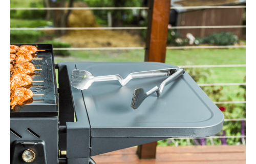 BBQ Clongs - Tongs that Click, Lock, Scrape + Sit