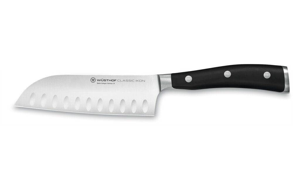 IKON Santoku 5", Hollow Edge