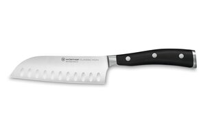 IKON Santoku 5", Hollow Edge