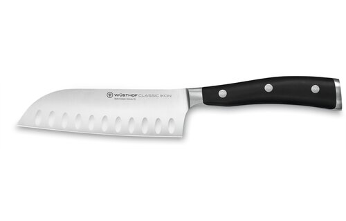 IKON Santoku 5", Hollow Edge