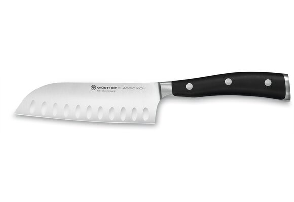 IKON Santoku 5", Hollow Edge