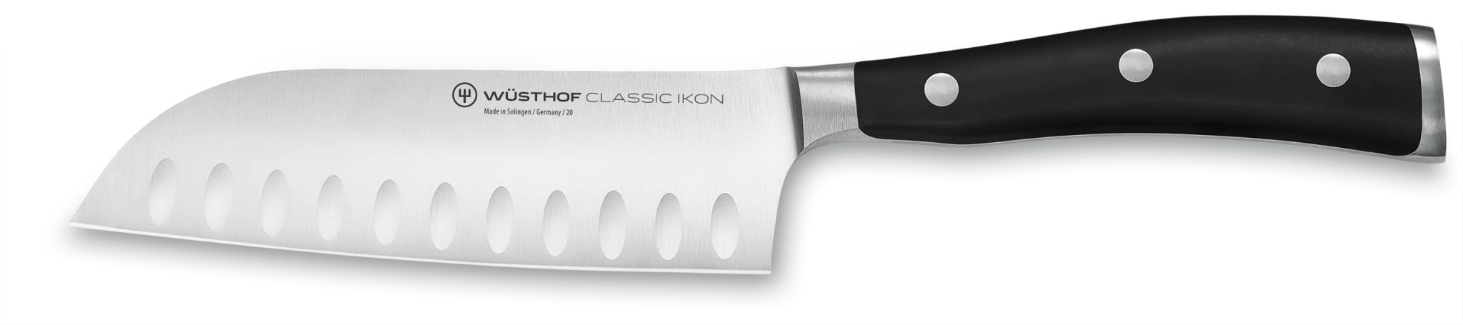 IKON Santoku 5", Hollow Edge