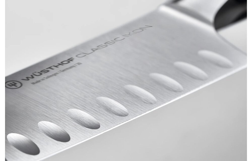 IKON Santoku 5", Hollow Edge