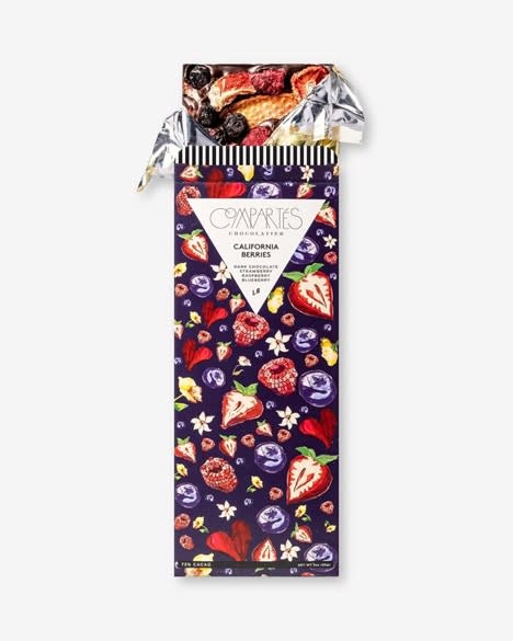 The "California Berries" Bar (Dark Chocolate, Raspberries, Blueberries, + Strawberries)