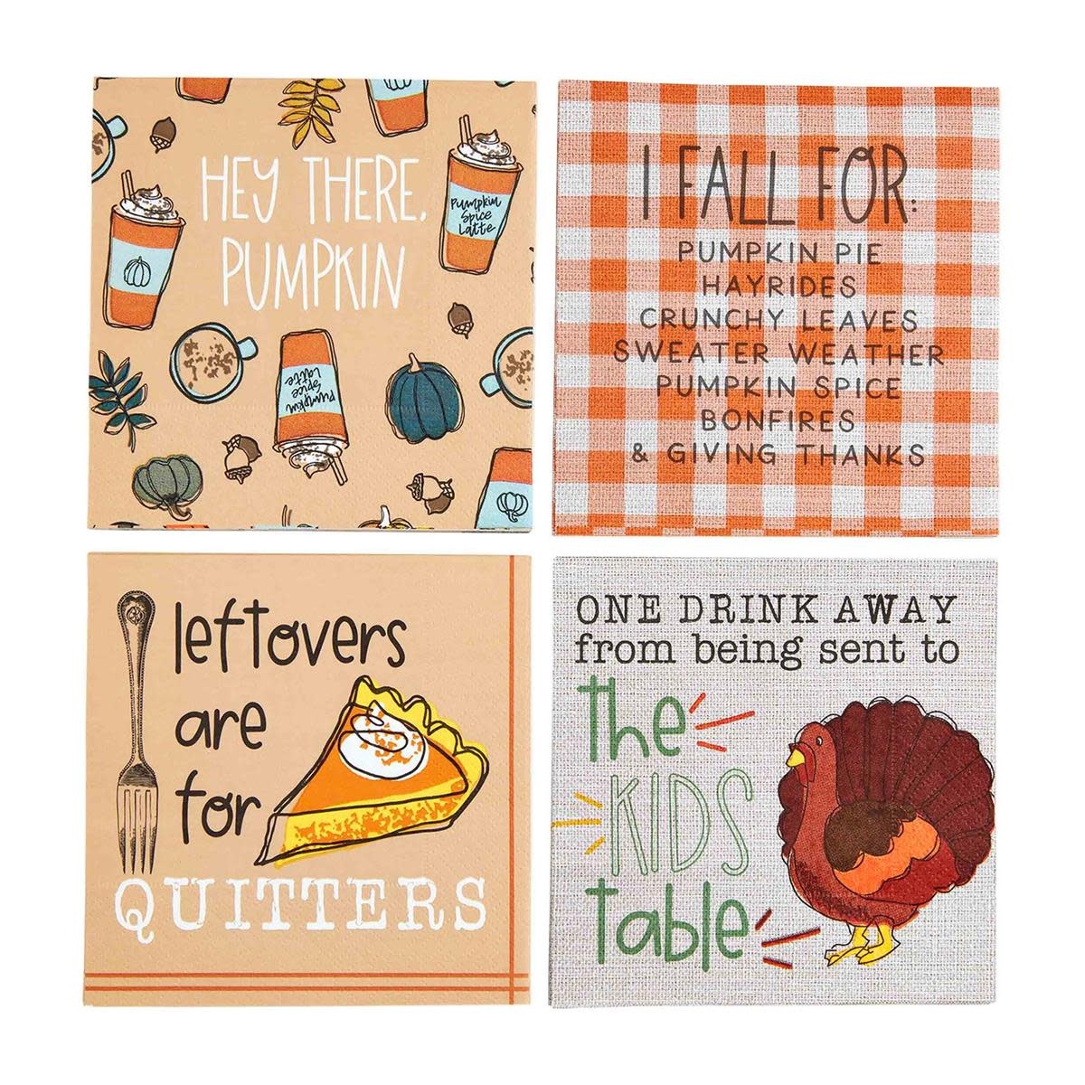 Thanksgiving Cocktail Napkin Sets
