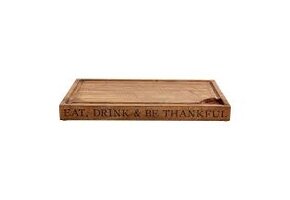 Eat, Drink & Be Thankful Cutting Board