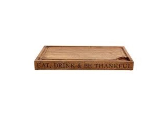 Eat, Drink & Be Thankful Cutting Board