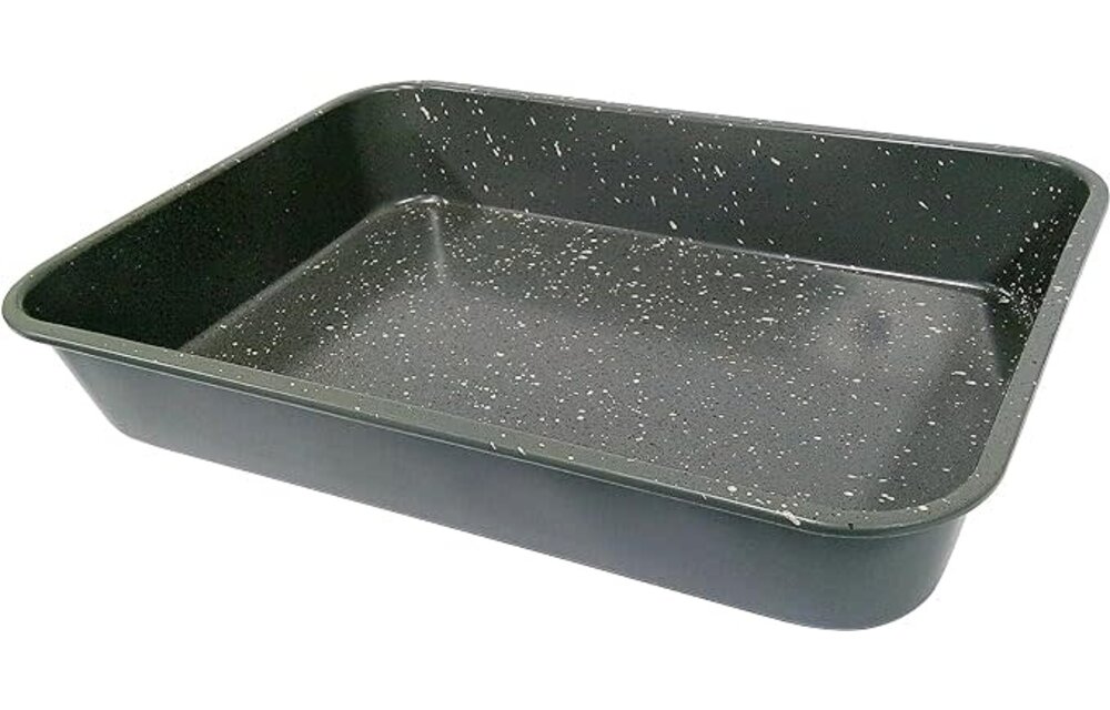 Grande Roaster Pan Silver Granite