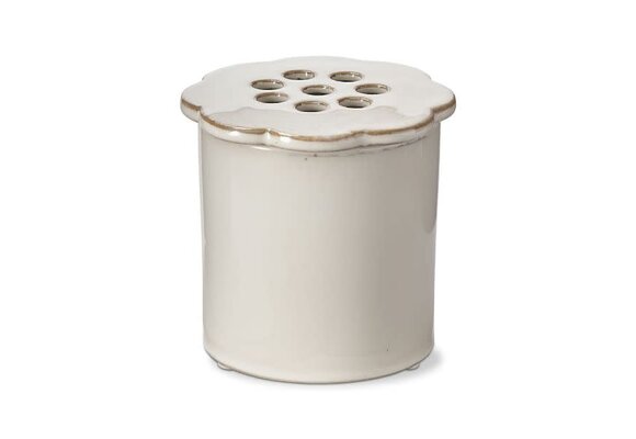 Daisy Ceramic Flower Frog Lg