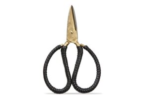 Leather Wrapped Forged Iron Scissors