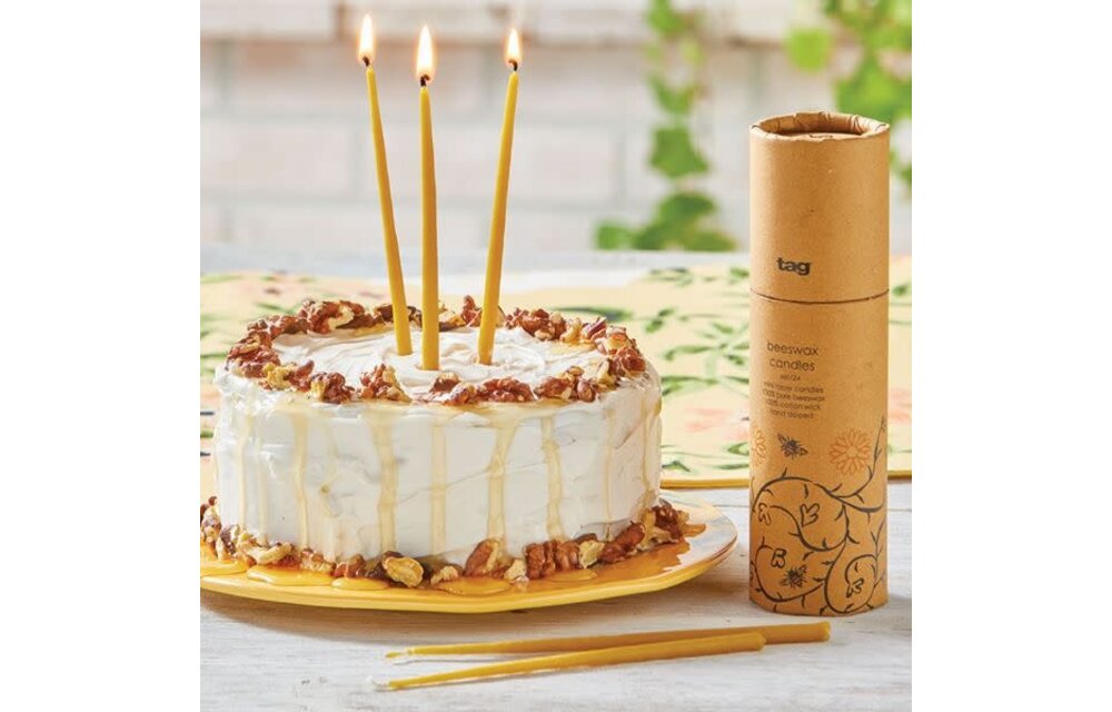 Beeswax Mini Tapers S/24