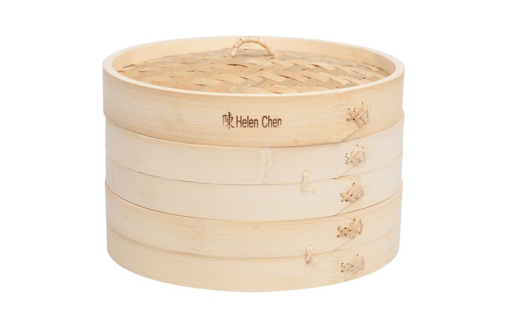 Bamboo Steamer w/ Lid 10"