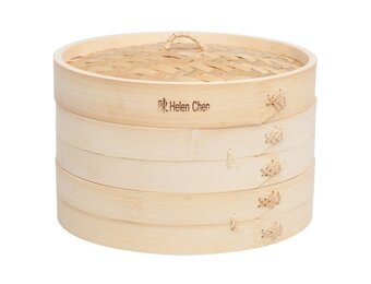 Bamboo Steamer w/ Lid 10"