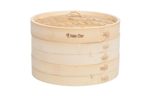 Bamboo Steamer w/ Lid 10"