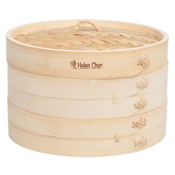 Bamboo Steamer w/ Lid 10"