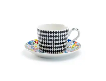 Mad Hatter 7oz Bone China Tea Cup and Saucer