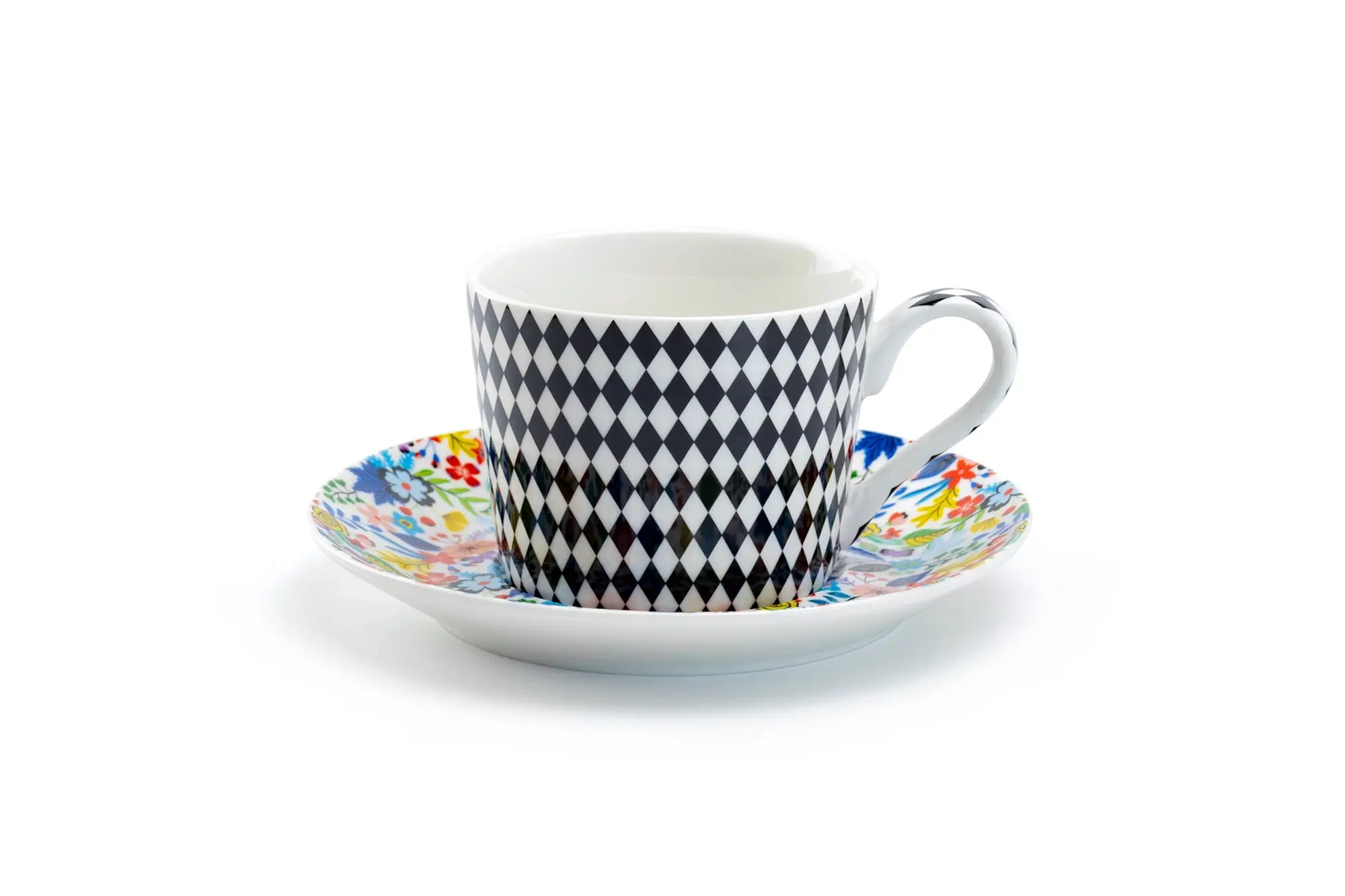 Mad Hatter 7oz Bone China Tea Cup and Saucer