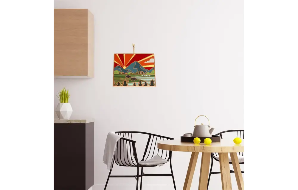 Wyoming Cutting Board with Artwork by Summer Stokes