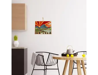 Wyoming Cutting Board with Artwork by Summer Stokes