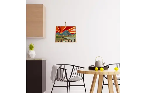 Wyoming Cutting Board with Artwork by Summer Stokes