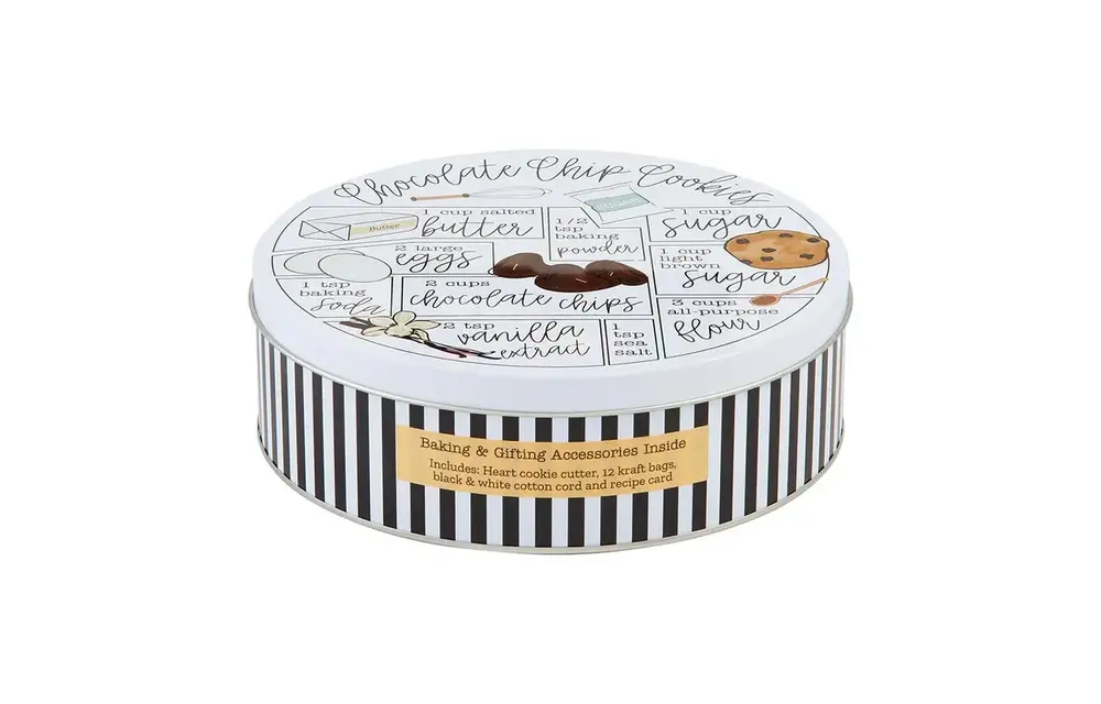Chocolate Chip Cookie Recipe Tin Set