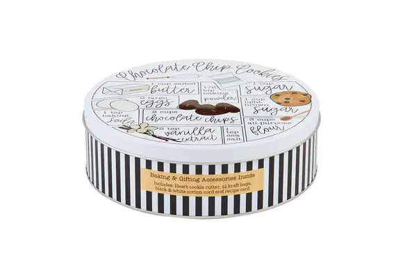 Chocolate Chip Cookie Recipe Tin Set