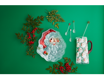 Santa Plate & Pick Set
