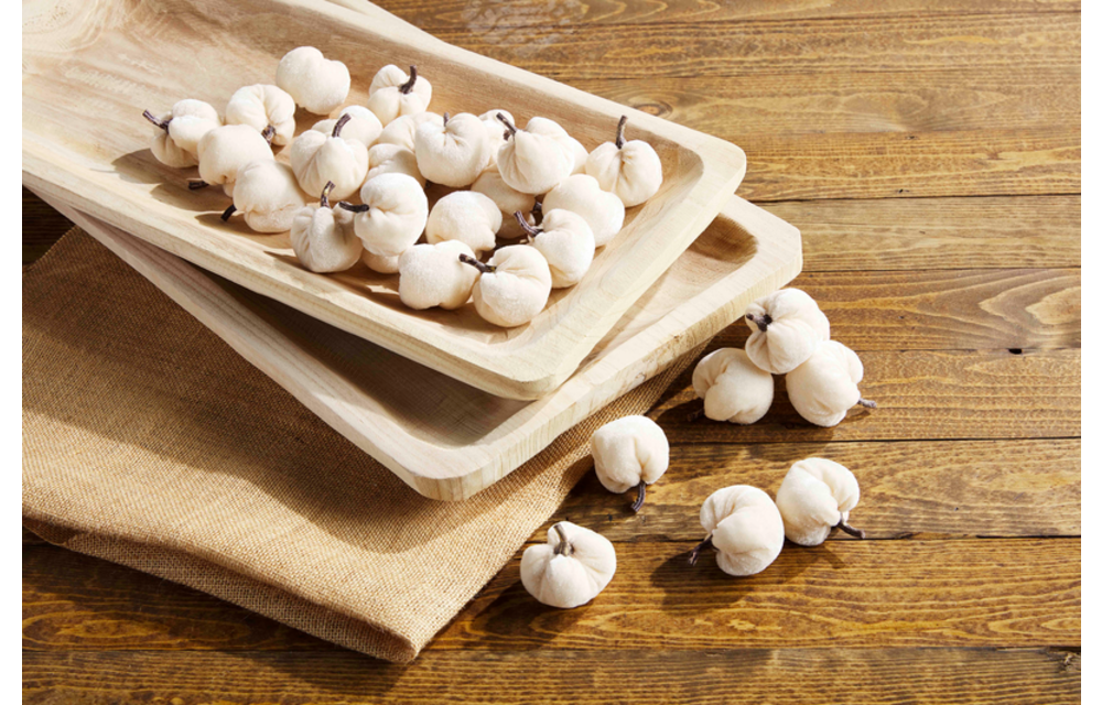 Cream Mini Pumpkin Set