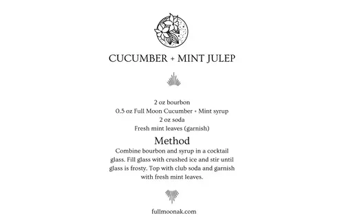 Cucumber + Mint Simple Syrup