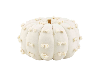 Lg Dot Fabric Pumpkin Sitter