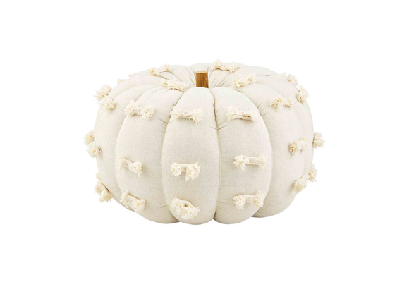 Lg Dot Fabric Pumpkin Sitter
