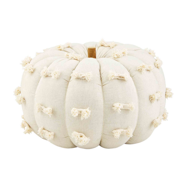 Lg Dot Fabric Pumpkin Sitter