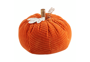 Orange Corduroy Pumpkin Sitter
